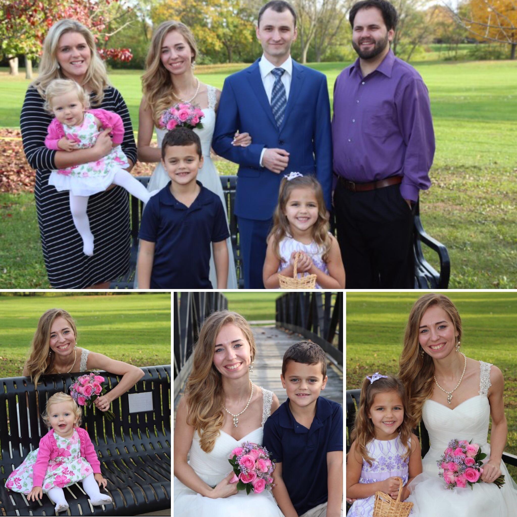 I am happy that Sarah, Aaron and their wonderful children were a part of my wedding 